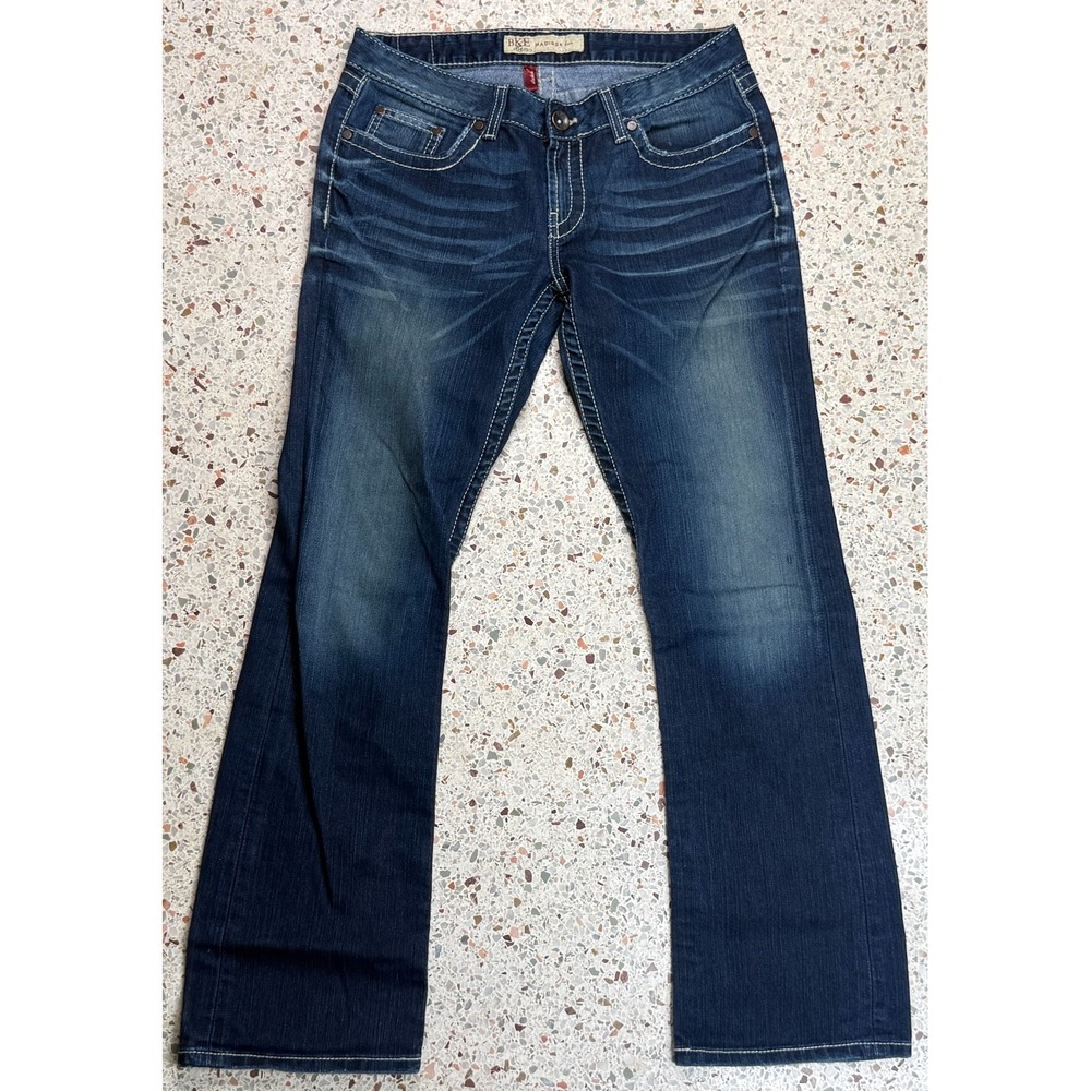 Buckle BKE Madison Stretch Boot Women's Embroidered‎ Denim Jeans Size 31x31.5
